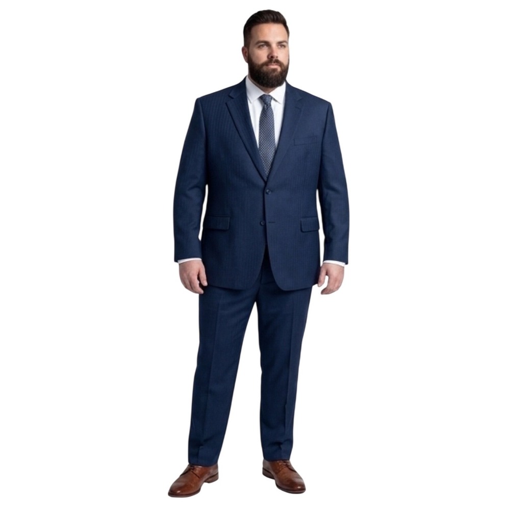 Coppley Mens Blue Vitale Barberis Canonico Wool Blazer Sport Coat Made in Canada